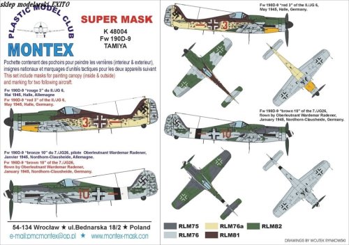 Przejdź do produktu MONTEX K48004 - 1:48 Fw-190 D9