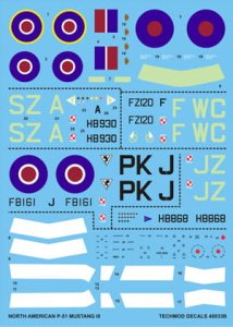 TECHMOD 48033 - 1:48 P-51 Mustang III