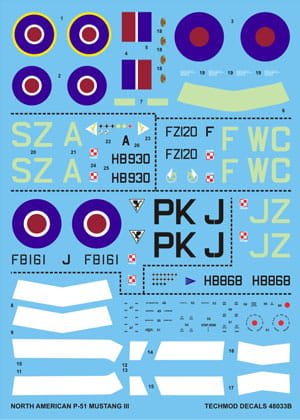 Przejdź do produktu TECHMOD 48033 - 1:48 P-51 Mustang III