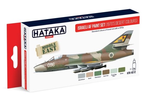 Przejdź do produktu HATAKA AS12 - Zestaw farb Israeli AF 1970s desert colours