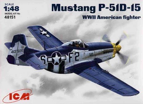 Przejdź do produktu ICM 48151 - 1:48 Mustang P-51 D-15 WWII US Air Forces fighter