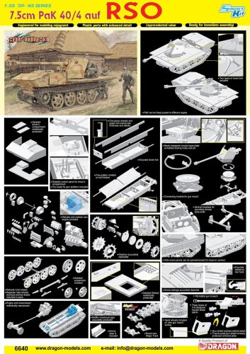 Przejdź do produktu DRAGON 6640 - 1:35 7.5cm Pak 40/4 auf RSO