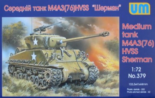 Przejdź do produktu UNIMODELS 379 - 1:72 M4A3 ( 76) W HVSS Sherman