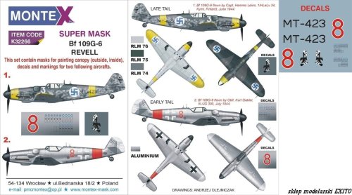 Przejdź do produktu MONTEX K32266 - 1:32 Messerschmitt Bf 109G-6