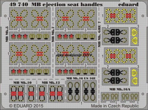 Przejdź do produktu EDUARD 49740 - 1:48 MB ejection seat handles