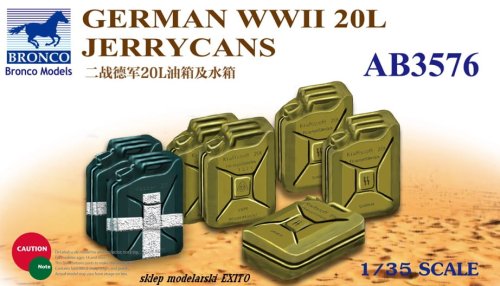 Przejdź do produktu BRONCO AB 3576 - 1:35 German WWII 20L Jerry Cans