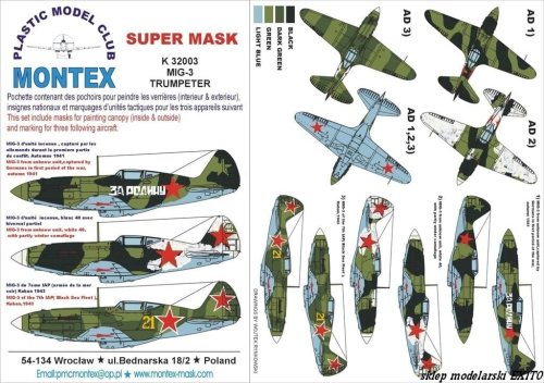 Przejdź do produktu MONTEX K32003 - 1:32 MiG-3