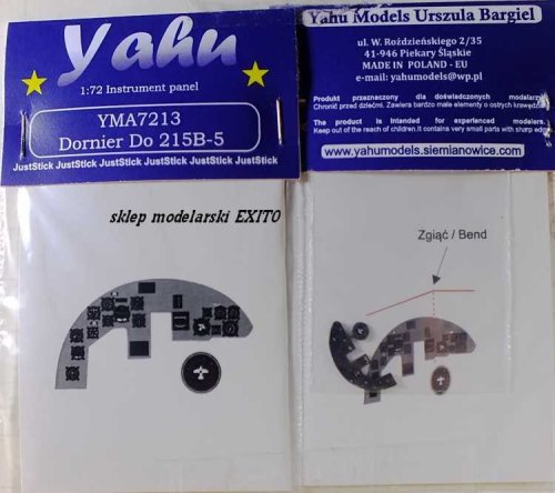 Przejdź do produktu YAHU YMA7213 - 1:72 Dornier Do 215B-5 tablica przyrządów