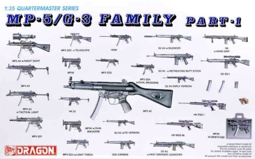 Przejdź do produktu DRAGON 3803 - 1:35 MP-5/G-3 Family part.1