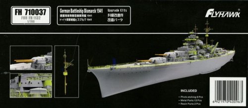 Przejdź do produktu FLYHAWK 710037 - 1:700 German Battleship Bismarck 1941 - Upgrade Kits