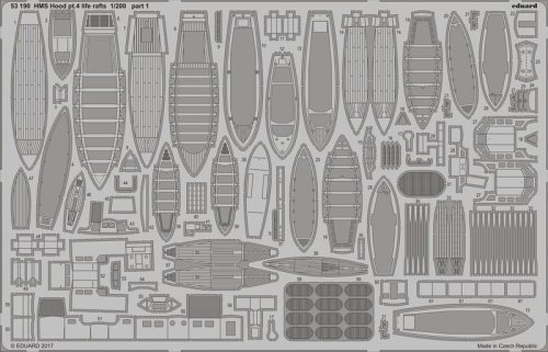 Przejdź do produktu EDUARD 53190 - 1:200 HMS Hood pt. 4 life rafts