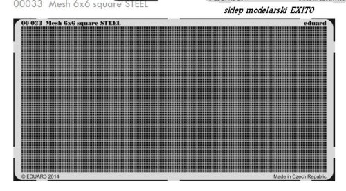 Przejdź do produktu EDUARD 00033 - Mesh 6x6 square Steel