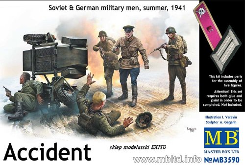 Przejdź do produktu MASTER BOX 3590 - 1:35 Accident - Soviet & German military men, summer 1941