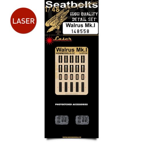 Przejdź do produktu HGW 148558 - 1:48 Walrus Mk.I seatbelts