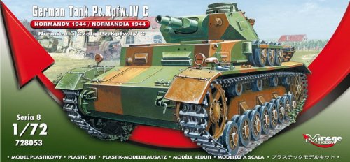 Przejdź do produktu MIRAGE 728053 - 1:72 German Tank Pz.Kpfw. IV Ausf. C Normandy 1944