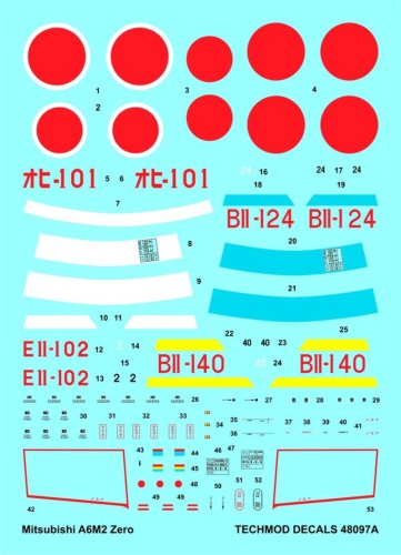 Przejdź do produktu TECHMOD 48097 - 1:48 Mitsubishi A6M2 Zero