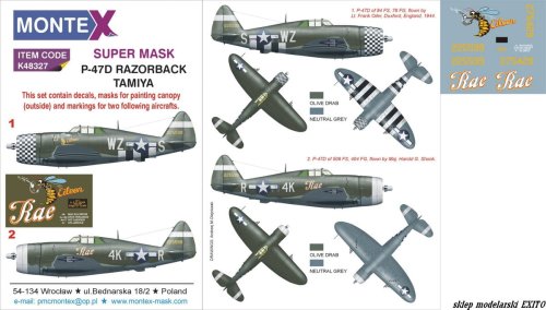 Przejdź do produktu MONTEX K48327 - 1:48 P-47D Razorback