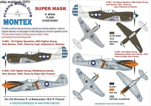Przejdź do produktu MONTEX K48044 - 1:48 P-40 N