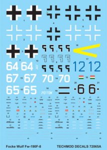 TECHMOD 72065 - 1:72 Focke Wulf Fw 190F-8