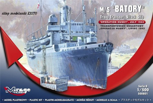 Przejdź do produktu MIRAGE 500801 - 1:500 m/s Batory - Operation Husky July 1943