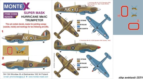 Przejdź do produktu MONTEX K24078 - 1:24 Hurricane Mk.IIC