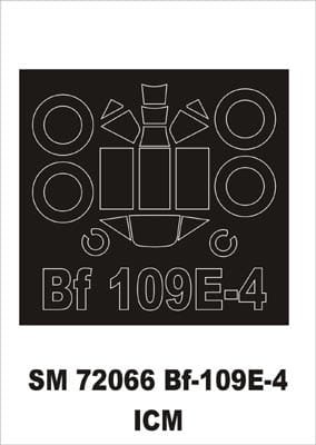 Przejdź do produktu MONTEX SM72066 - 1:72 Messerschmitt Bf-109 E-4
