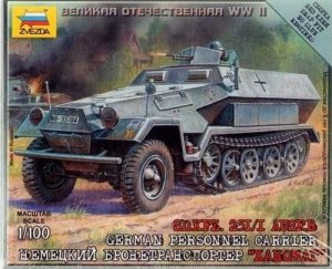 ZVEZDA 6127 - 1:100 German Personnel Carrier Sd.Kfz.25I/I Ausf.B