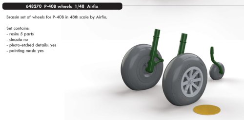 Przejdź do produktu EDUARD 648270 - 1:48 P-40B wheels