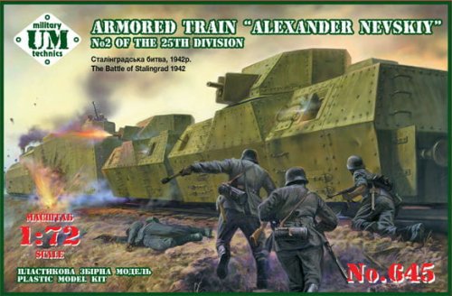 Przejdź do produktu UNIMODELS UM-MT 645 - 1:72 Armored Train Alexander Nevskiy - Stalingrad 1942