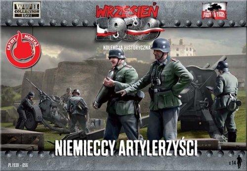 Przejdź do produktu FIRST TO FIGHT 056 -  Wrzesień 1939 - 1:72 Niemieccy artylerzyści - Gazetka w zestawie z figurkami