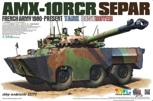 Przejdź do produktu TIGER MODEL 4607 - 1:35 AMX-10RCR  Separ Tank Destroyer
