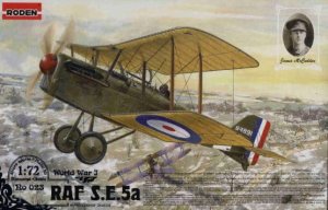 RODEN 023 - 1:72 RAF SE5a w/Hispano Suiza