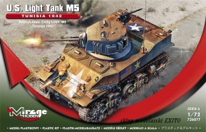 MIRAGE 726077 - 1:72 U.S. Light Tank M5 - Tunisia 1942