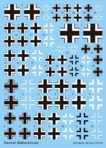 TECHMOD 72112 - 1:72 German Balkenkreuze