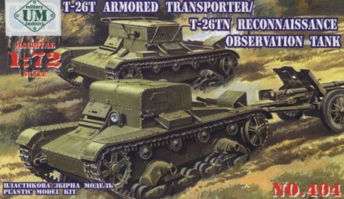 Przejdź do produktu UNIMODELS 404 - 1:72 T-26-TN