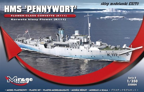 Przejdź do produktu MIRAGE 350804 - 1:350 HMS Pennywort - Korweta klasy Flower (K-111)