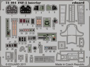 EDUARD 73404 - 1:72 F6F-5 interior S.A.