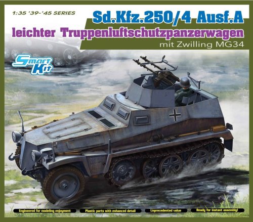 Przejdź do produktu DRAGON 6878 - 1:35 Sd.Kfz.250/4 Ausf A leichter Truppenluftschutzpanzerwagen mit Zwilling MG34