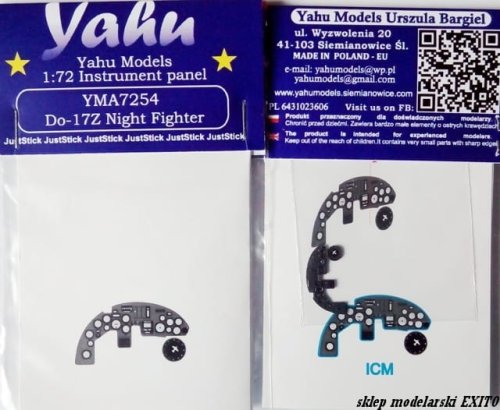 Przejdź do produktu YAHU YMA7254 - 1:72 Dornier Do-17Z Night Fighter tablica przyrządów