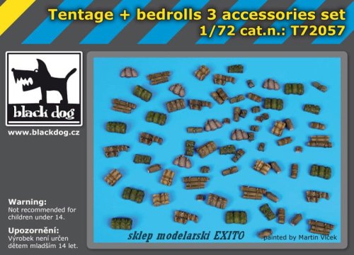 Przejdź do produktu BLACK DOG T72057 - 1:72 Tentage plus bedrols 3 accessories set