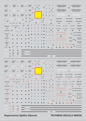 Przejdź do produktu TECHMOD 48093 - 1:48 Supermarine Spitfire Mk.I-XVI Stencils