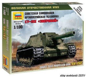 ZVEZDA 6182 - 1:100 Soviet Self-propelled Gun SU-152