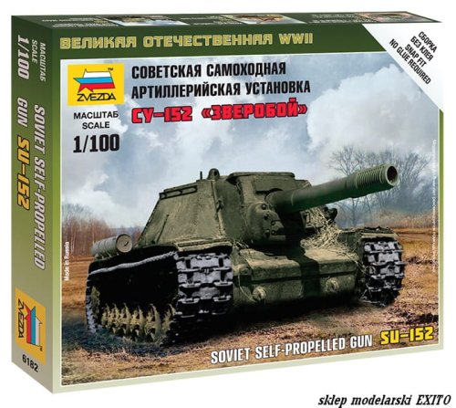Przejdź do produktu ZVEZDA 6182 - 1:100 Soviet Self-propelled Gun SU-152