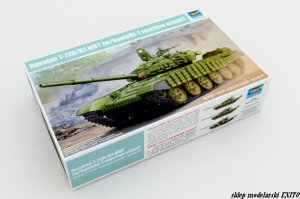 TRUMPETER 05599 - 1:35 Russian T-72B / B1 MBT ( w/ kontakt-1 reactive armor )