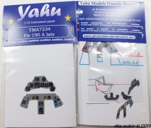 YAHU YMA7234 - 1:72 Fw-190 A late tablica przyrządów