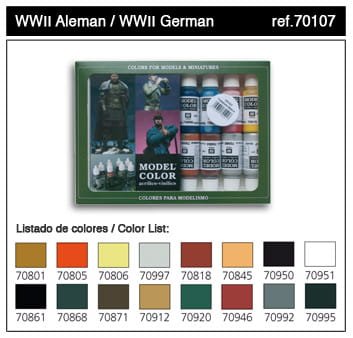 Przejdź do produktu VALLEJO 70107 - WW II German - Model Color Set