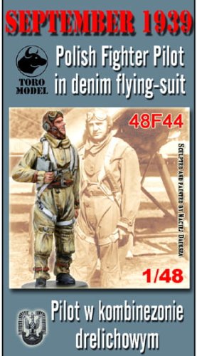 Przejdź do produktu TORO MODEL 48F44 - 1:48 Wrzesień 1939 - Pilot w kombinezonie drelichowym