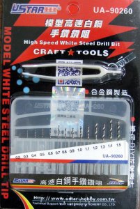 U-STAR UA90260 - Zestaw 14 wierteł - Drill Bit 0,2-1,5mm