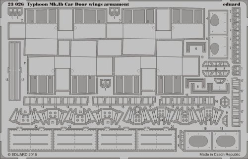 Przejdź do produktu EDUARD 23026 - 1:24 Typhoon Mk.Ib Car Door wings armament