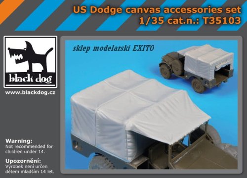 Przejdź do produktu BLACK DOG T35103 - 1:35 US Dodge canvas accessories set